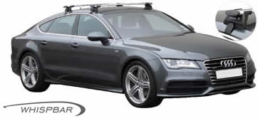 Audi A7 Yakima Whispbar roof racks